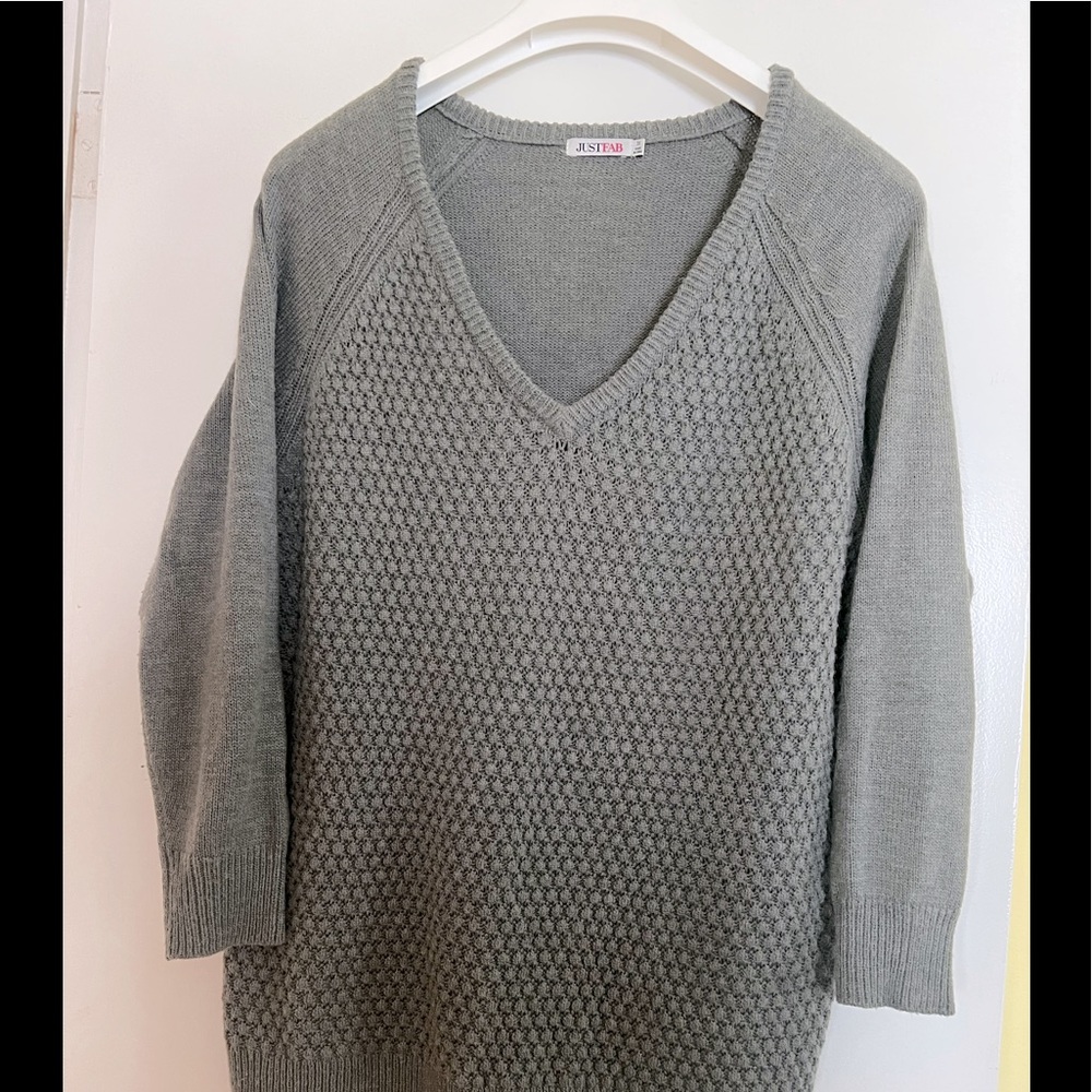 JustFab gray sweater 3X